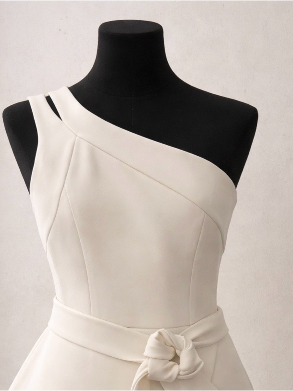 Forever New White One Shoulder Peplum Mini Dress Size 6
